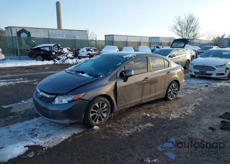 2012 Honda Civic Sdn Lx z USA, uszkodzony, nr VIN 19XFB2F52CE378139